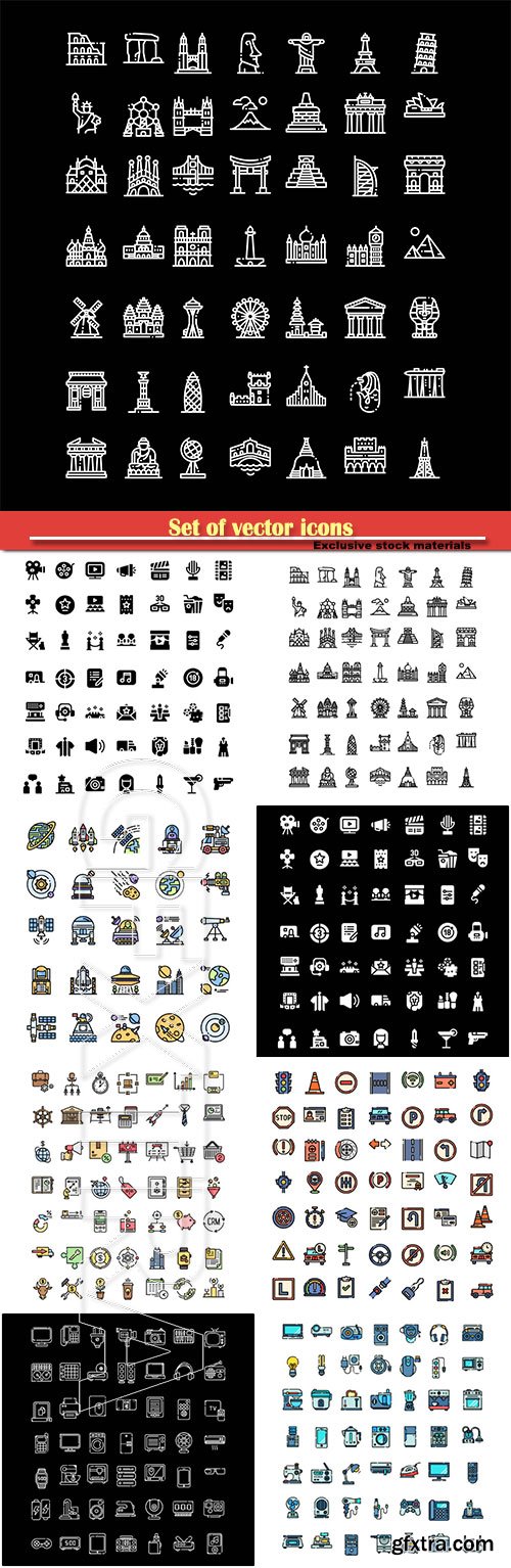 Set of vector icons