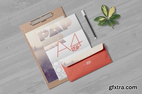 4 Realistic A4 Paper Mockups