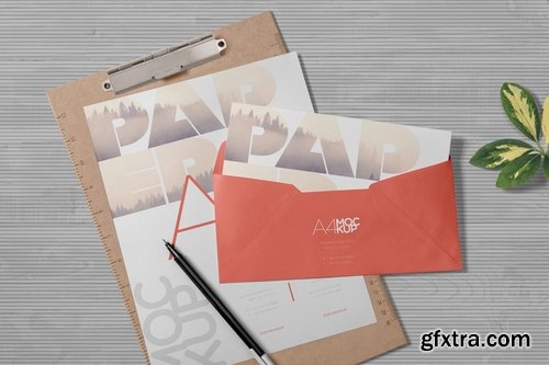 4 Realistic A4 Paper Mockups