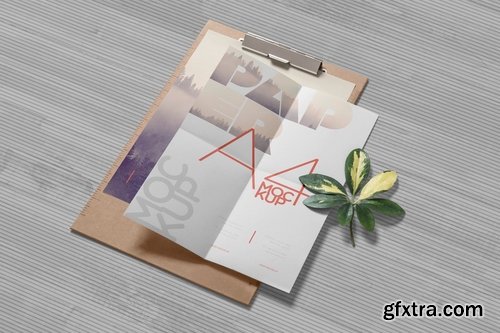 4 Realistic A4 Paper Mockups