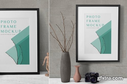 2 Wood Frame Mockup Scenes