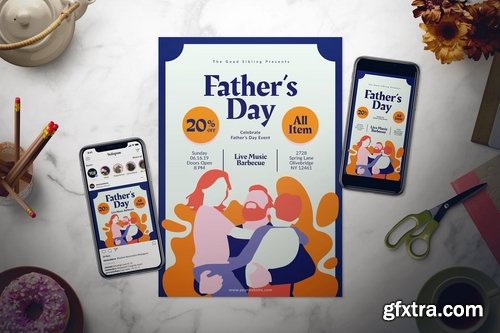 Father\'s Day Flyer Set