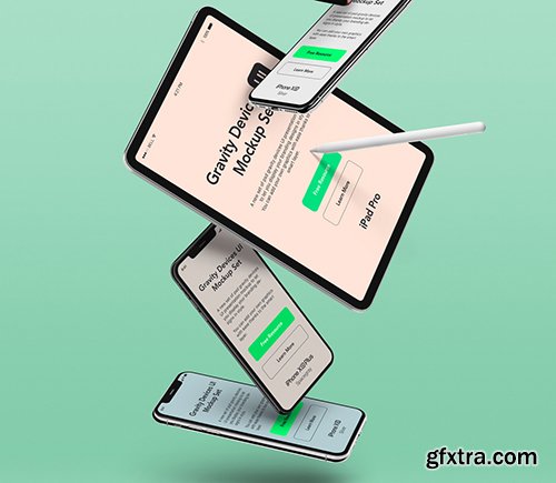 Gravity Psd Devices UI Mockup Set v7