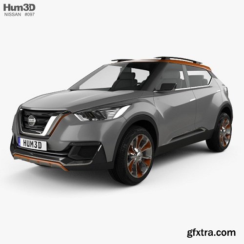 Nissan Kicks Concept 2014 3d Model