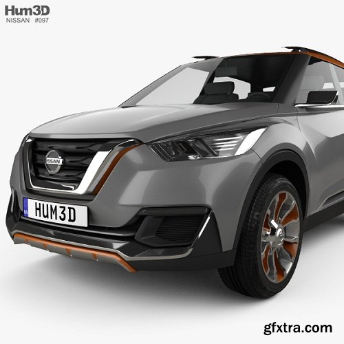 Nissan Kicks Concept 2014 3d Model