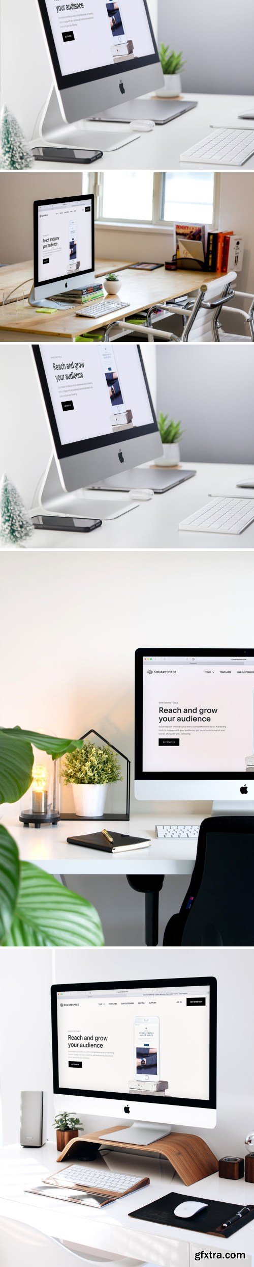 iMac Display Workplace Scene Mock-Up Vol 6