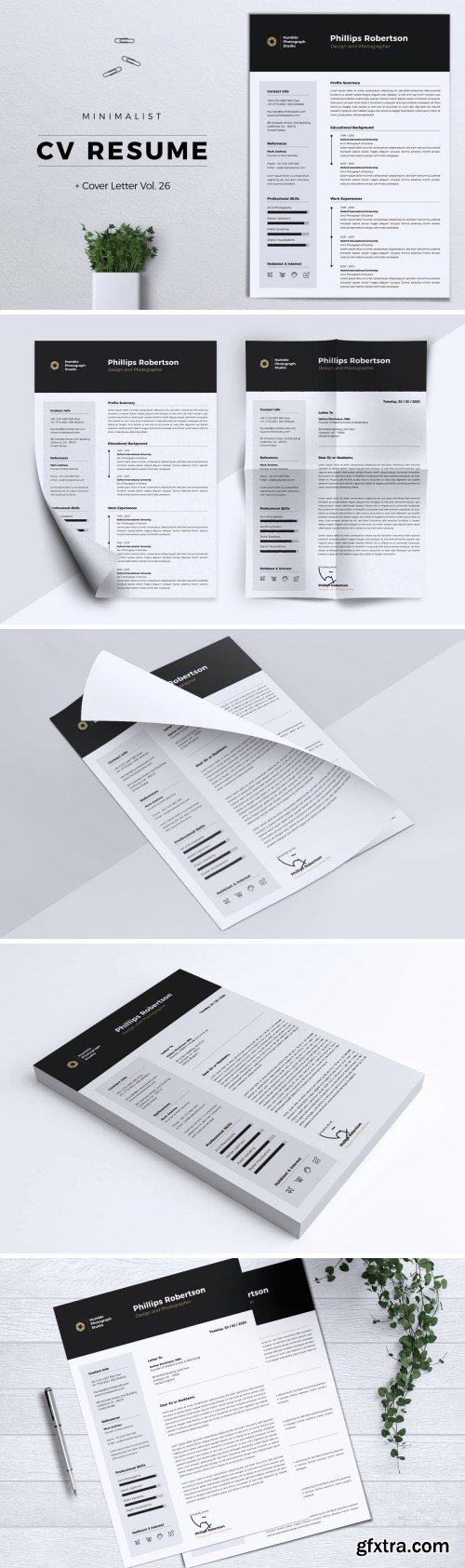 Minimalist CV Resume Vol. 26