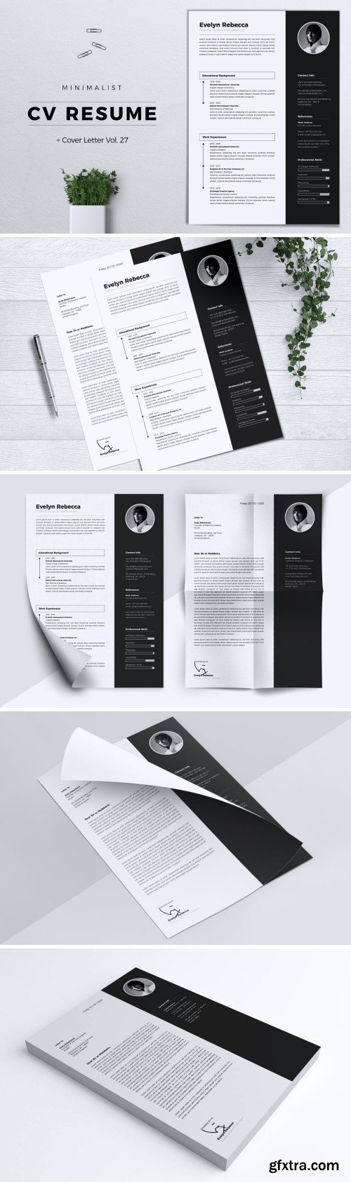 Minimalist CV Resume Vol. 27