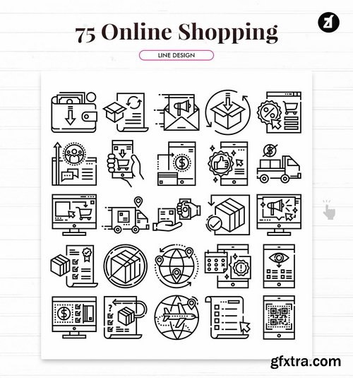 75 Online shopping elements