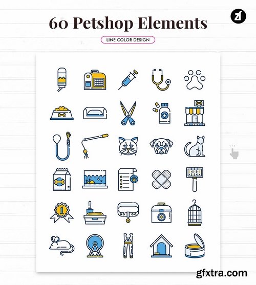 60 Petshop and pet elements