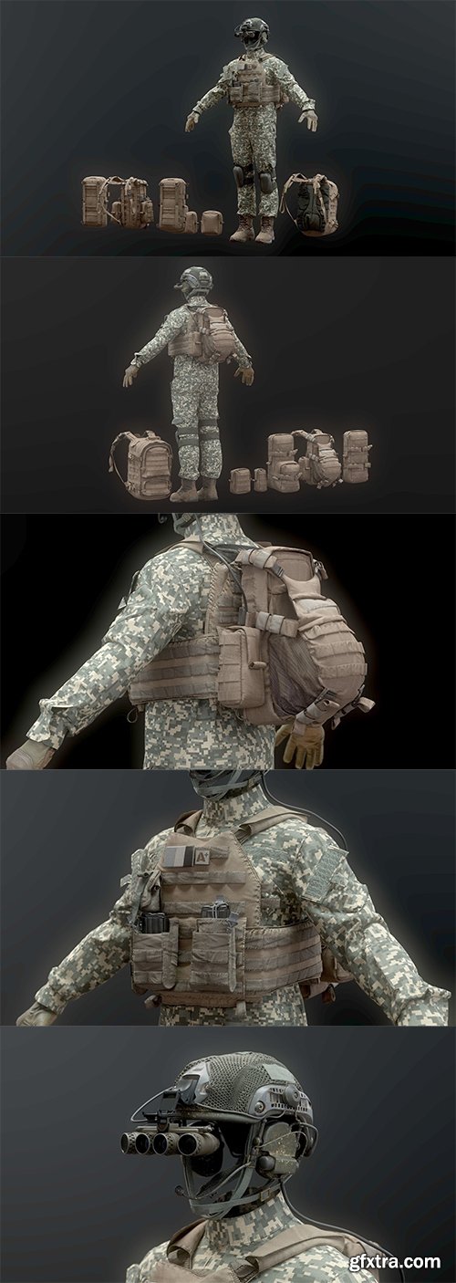 Cgtrader - SOLDIER complete Pack 3D model