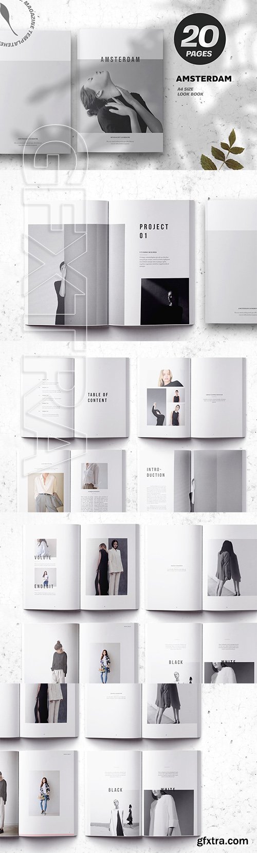 CreativeMarket - Amsterdam Minimalist Lookbook 3709854