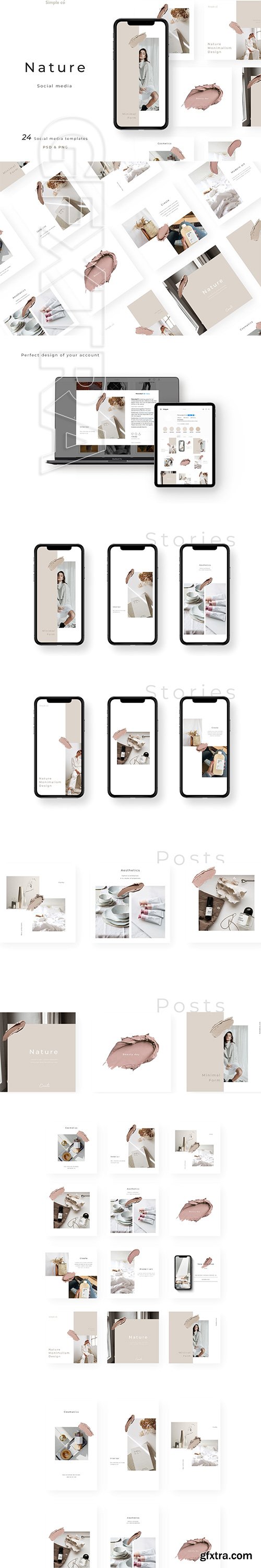 CreativeMarket - Nature - social media template 3640628