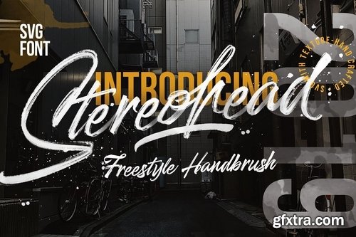 CM - Stereohead Brush Font SVG 3693533