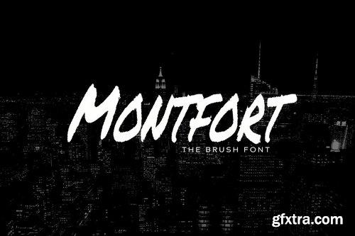 MONTFORT - Custom Handmade Brush Font