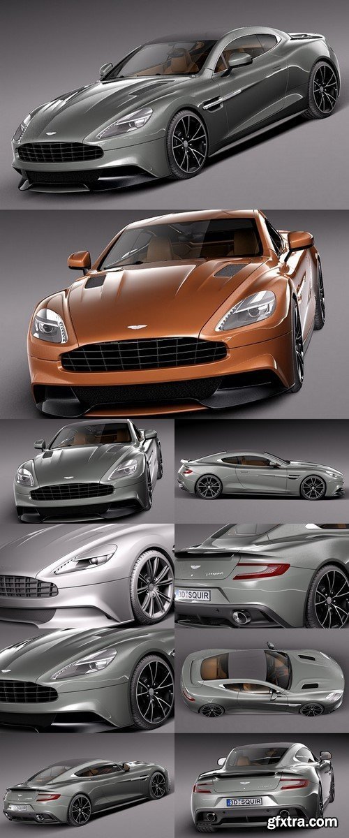 Aston Martin 2013 AM 310 Vanquish 3D Model