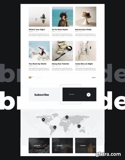 Brookside - Blog PSD Template