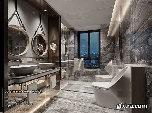 Modern Bathroom Interior Scene 06