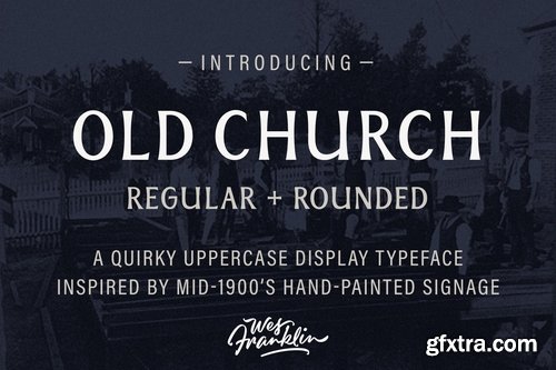 CM - Old Church - Serif Display Font 3715811