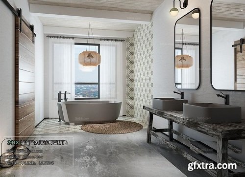 Modern Bathroom Interior Scene 07