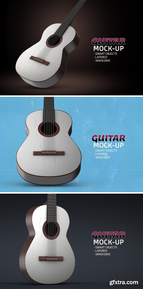 Guitar Face PSD Mock-up