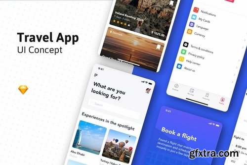 Travel & ticket Booking App UI Kit