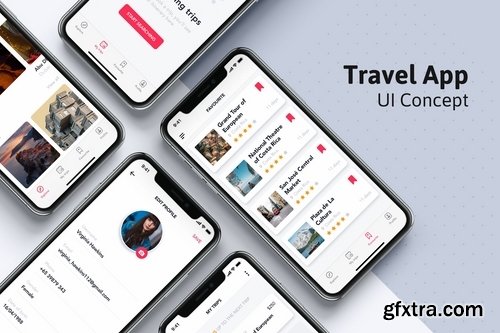 Travel & ticket Booking App UI Kit