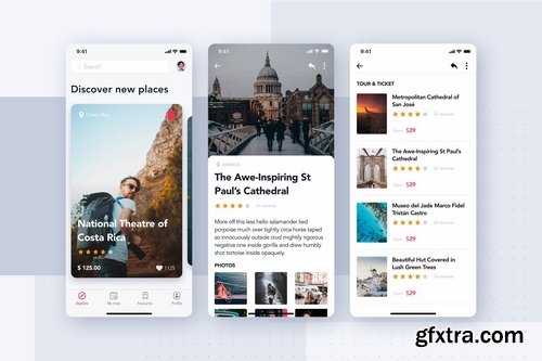 Travel & ticket Booking App UI Kit