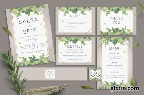 Foliage Wedding Invitation