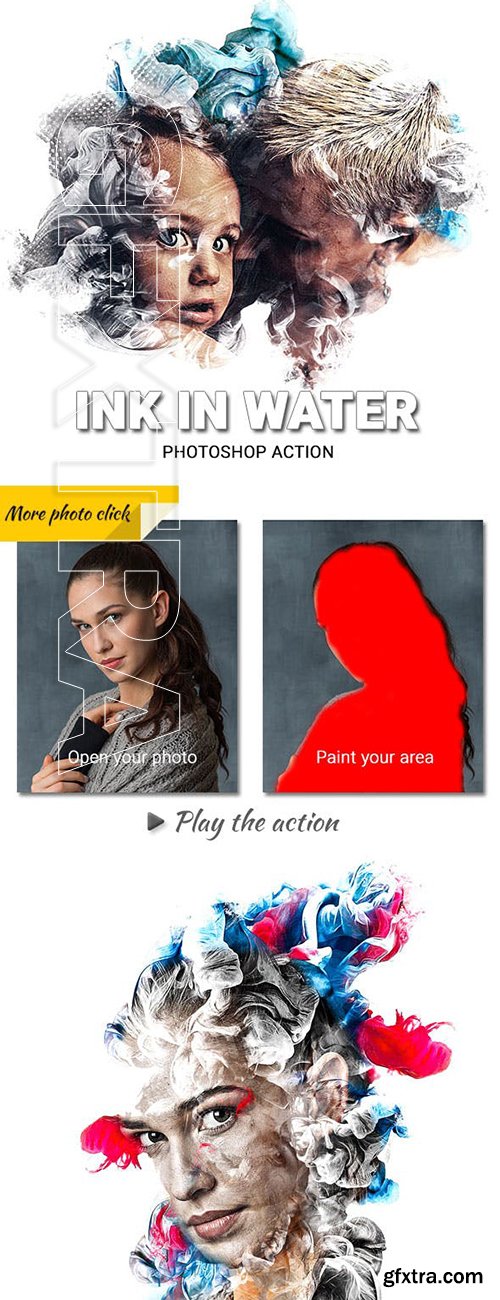 GraphicRiver - Ink in Water Photoshop Action 23621266