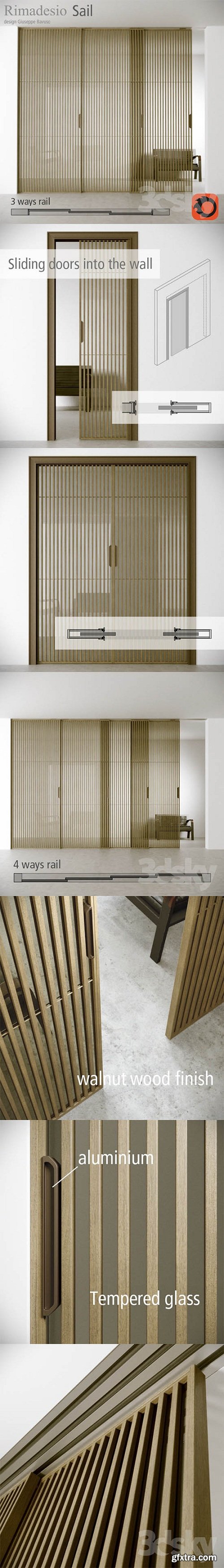 RIMADESIO Sliding doors SAIL 3d Models