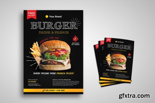 Burger Restaurant Promo Flyer