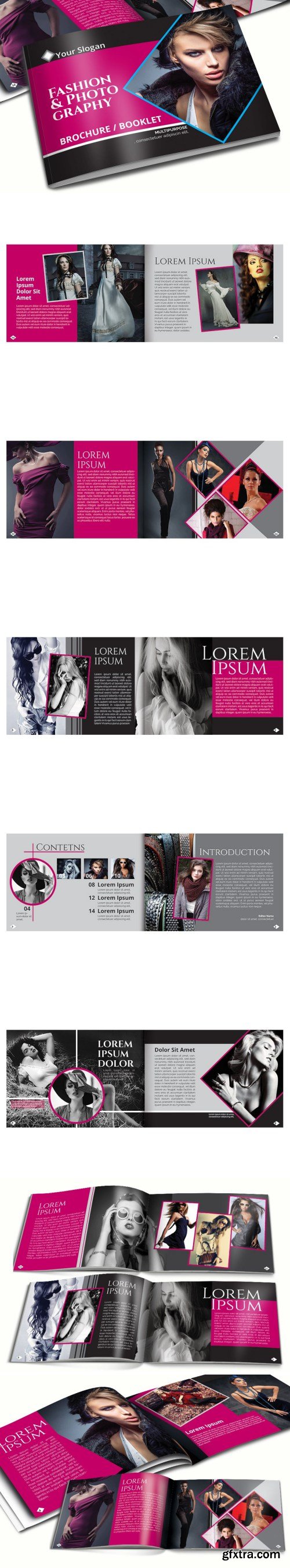 A5 Fashion Brochure - Booklet Template Vol 1