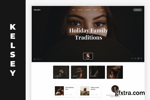 Kelsey - Blog PSD Template