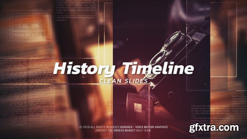 Videohive History Timeline - Clean Slides 22775922