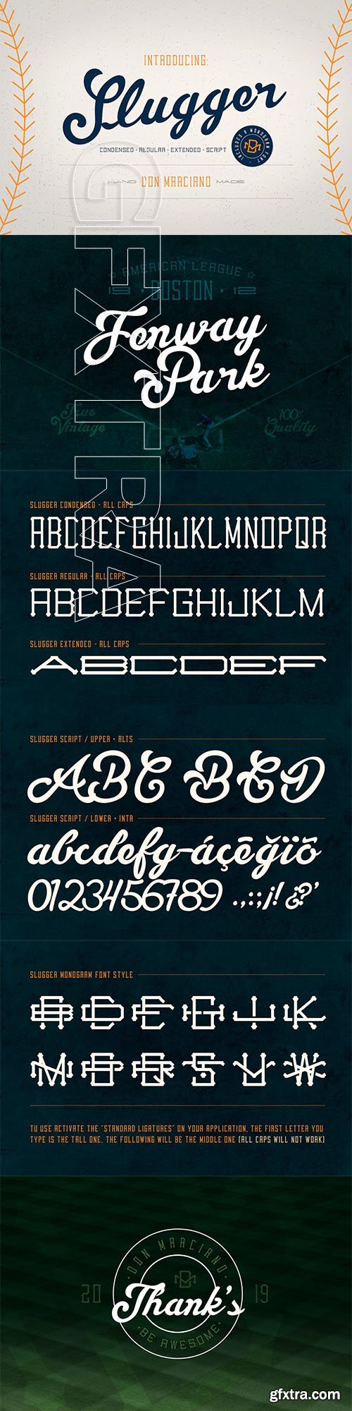 CreativeMarket - Slugger - Vintage Family Font 3720130