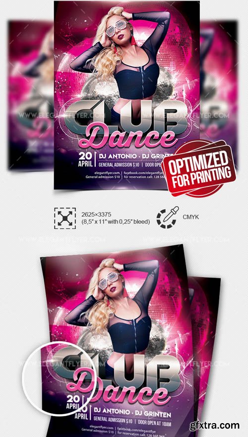 Club Dance V15 2019 Flyer PSD Template