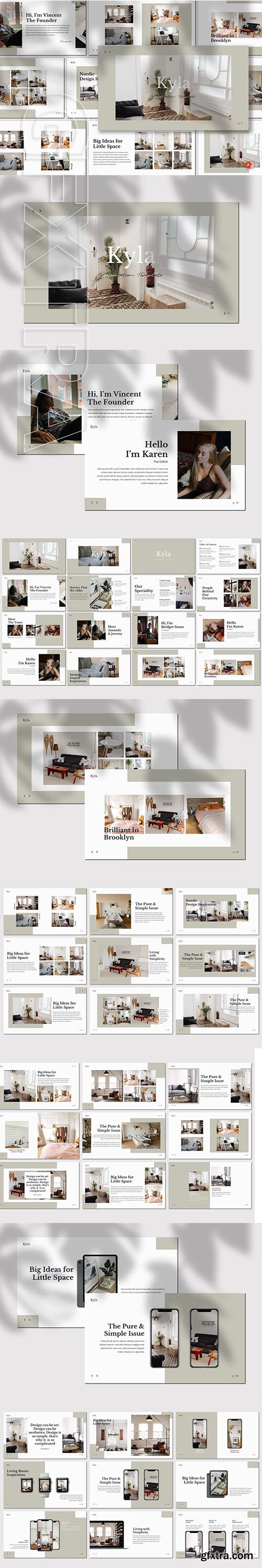 CreativeMarket - Kyla - Powerpoint Template 3713775