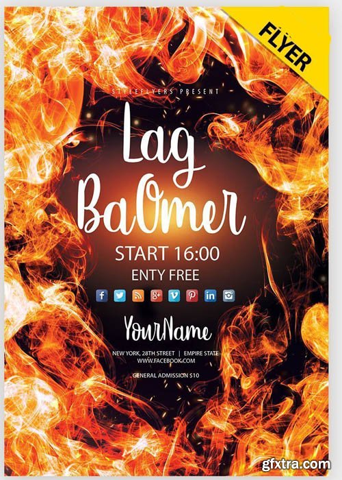 Lag BaOmer V1 2019 Flyer PSD