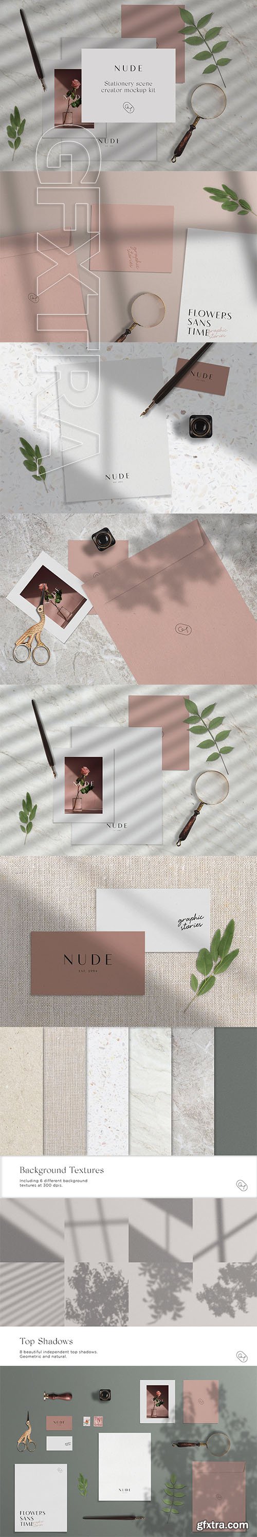 CreativeMarket - Stationery Scene Creator Mockup 3702176