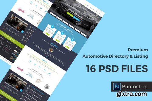 Automotive Directory and Listing PSD Template