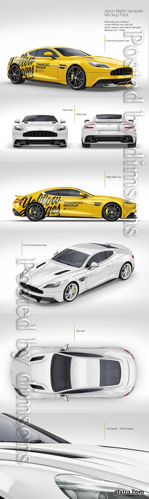 Aston Martin Vanquish Mockup Pack