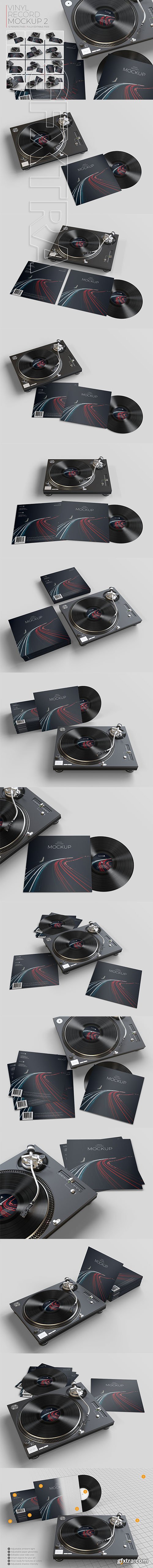 CreativeMarket - Vinyl Record Mockup 2 3670056