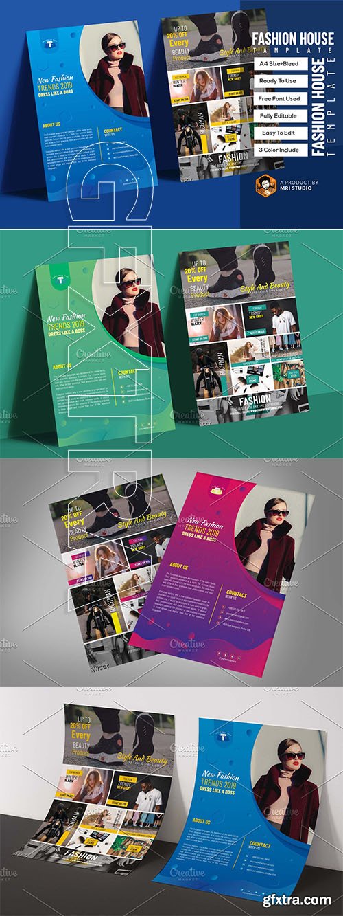 CreativeMarket - Fashion House Flyer Template 3087830