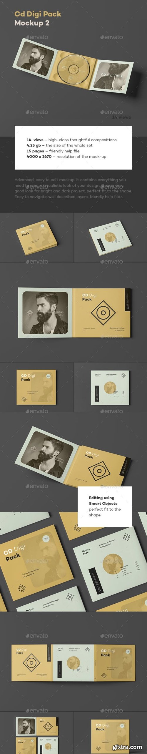 Graphicriver - CD Digi Pack Mock-up 3 23655632