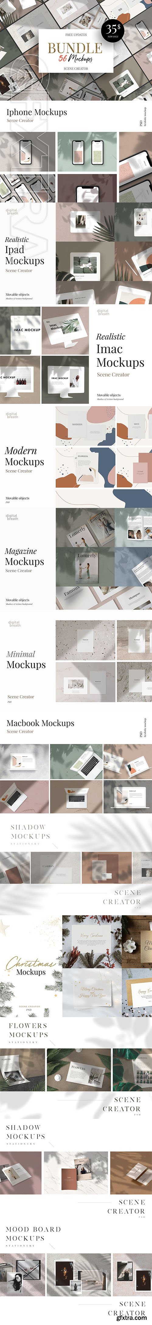 CreativeMarket - Mockup BUNDLE 12in1 + Free Update 3660031