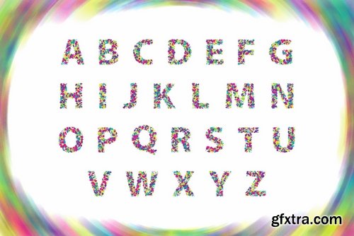 Colorblind OTF Colorful Font