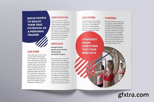 Fitness Trainer Coach Brochure Bifold