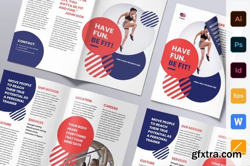 Fitness Trainer Coach Brochure Bifold