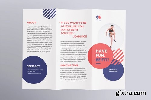 Fitness Trainer Coach Brochure Trifold